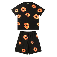 Denim Tears Flame Cotton Wreath Set - Black/Yellow Orange