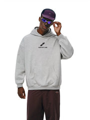 NOAH MARS niche trendy brand two bar wave men's American casual thread splicing trendy hooded sweatshirt
