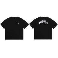 Cole Buxton Black Minimalist CB Chest & Back Buxton T-Shirt