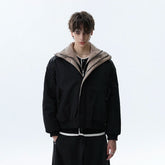 NOAH MARS American casual old money style pattern deconstruction splicing cotton coat versatile men's short jacket cotton coat