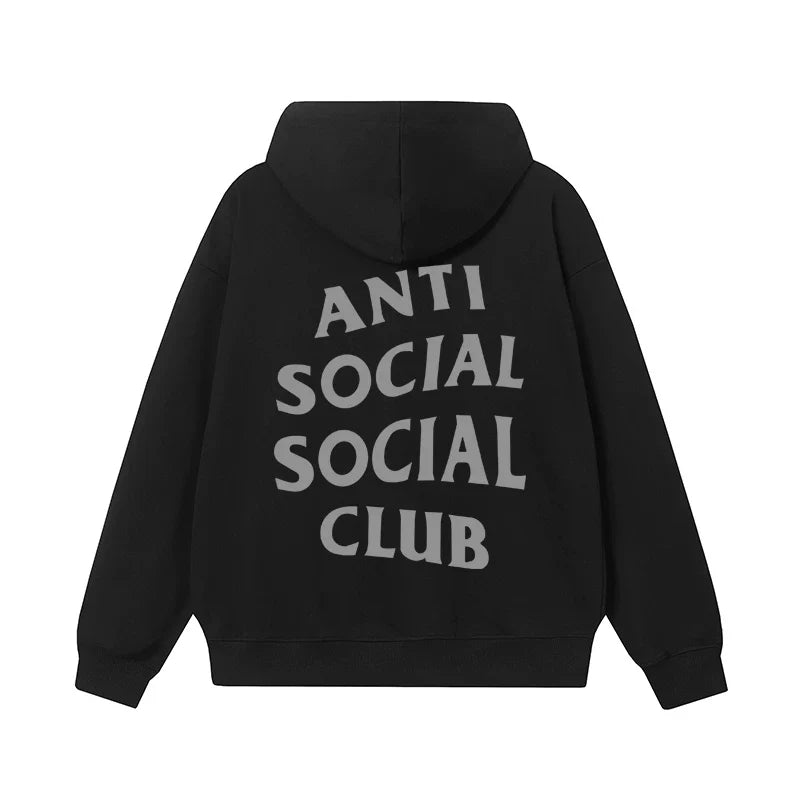 Anti Social Social Club Classic Logo Hoodie - Black