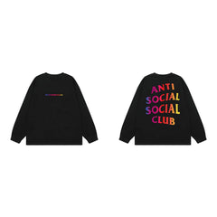 Anti Social Social Club Gradient Logo Long Sleeve T-Shirt - Black