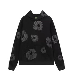 Denim Tears Cotton Wreath Hoodie - Black/Dark Grey