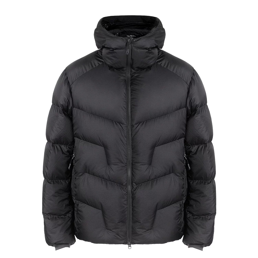 NOAH MARS Lightweight Down Jacket Outdoor Windproof Hoodie 90 White Duck Down Adjustable Closure Pork Rib Coat Coat
