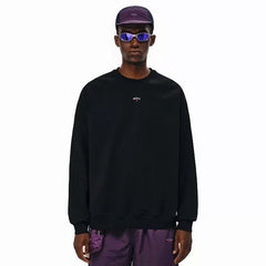 NOAH MARS niche trendy brand chest badge embroidered cross American casual thread splicing round neck sweatshirt