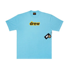 Drew House Logo Short Sleeve T‑Shirt, Light Blue