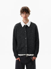 NOAH MARS American casual new rich old money style wool cardigan autumn and winter button coat knitted sweater men