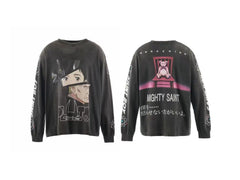 Saint Michael x PLUTO Anime Long Sleeve - Black