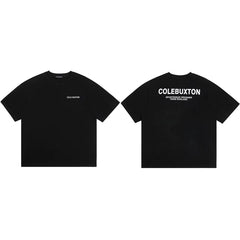 Cole Buxton Black Minimalist Chest & Back Logo T-Shirt