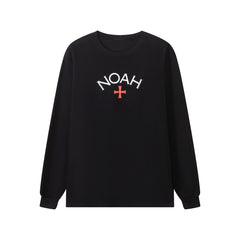 NOAH MARS niche trend brand first generation cross round neck pullover simple men's base shirt trendy long sleeved T-shirt