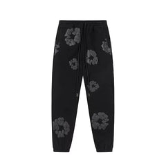 Denim Tears Cotton Wreath Sweatpants - Black/Dark Grey