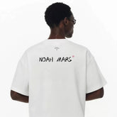 NOAH MARS niche fashion brand behind the lightning small logo American casual simple and versatile antibacterial cotton short sleeved T-shirt