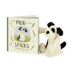 Jollytoy Bashful Black & Cream Puppy