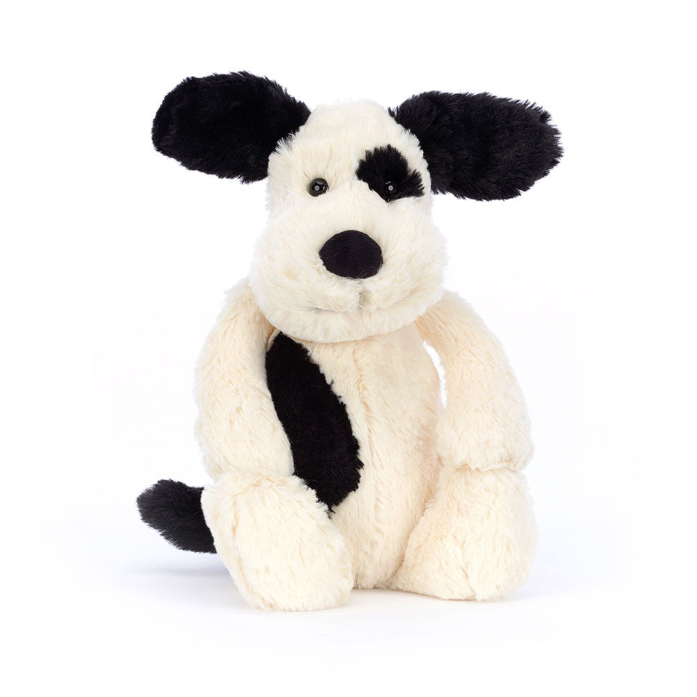 Jollytoy Bashful Black & Cream Puppy