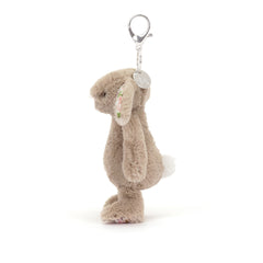 Jollytoy Bashful Blossom Beige Bunny 'Petal' Bag Charm