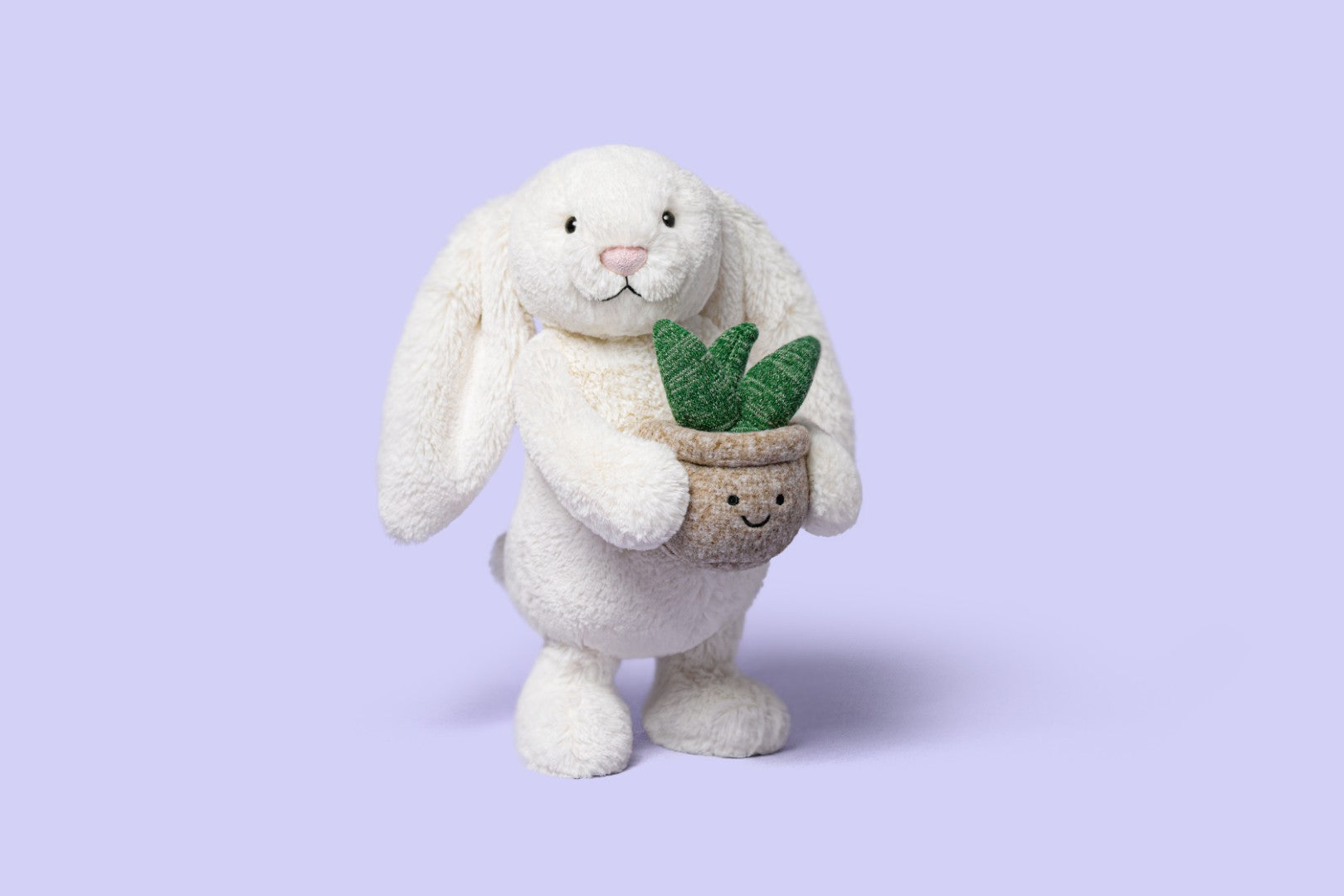 Jollytoy Cream Bunny With Plant