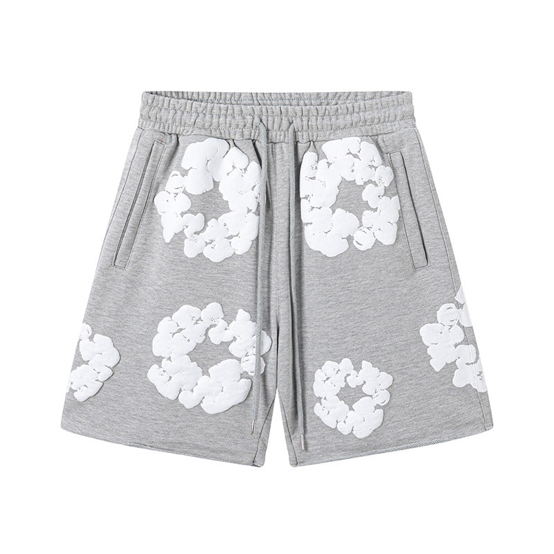 Denim Tears Cotton Wreath Shorts - Grey