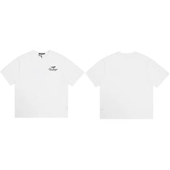 Cole Buxton White Racing Wing Emblem Logo T-Shirt