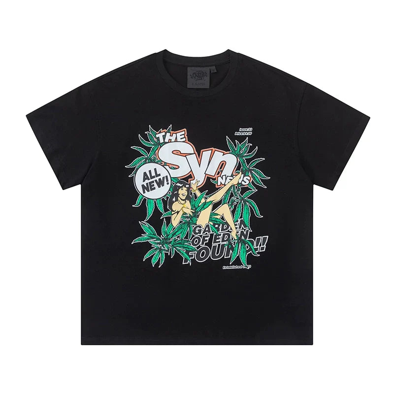 Syna World Tropical Graphic T-Shirt Black