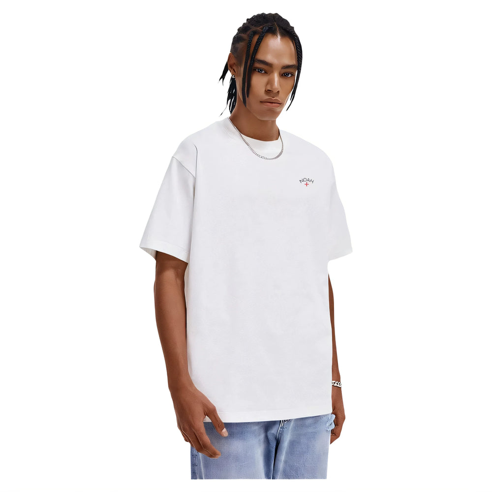 NOAH MARS niche trendy brand, left small label, cross, American casual couple, all cotton, sold short sleeved T-shirt, men's
