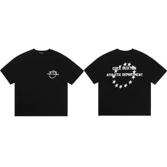Cole Buxton Black Circular Star & Athletic Dept T-Shirt