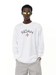 Noah Mars first black soul cross American casual tide brand men's wild pounds full cotton trend long -sleeved T -shirt