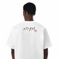 NOAH MARS Small Fashion Brand python leather calligraphy seal on the back American casual men's cotton China-Chic short sleeve T-shirt