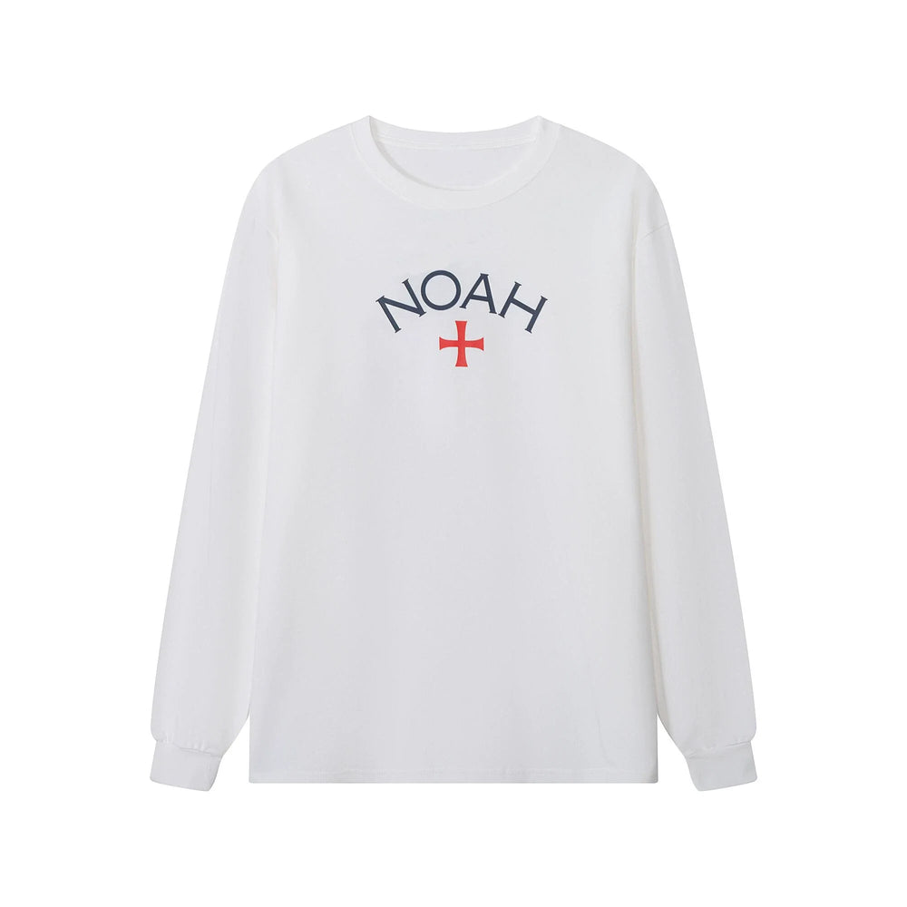 NOAH MARS niche trend brand first generation cross round neck pullover simple men's base shirt trendy long sleeved T-shirt