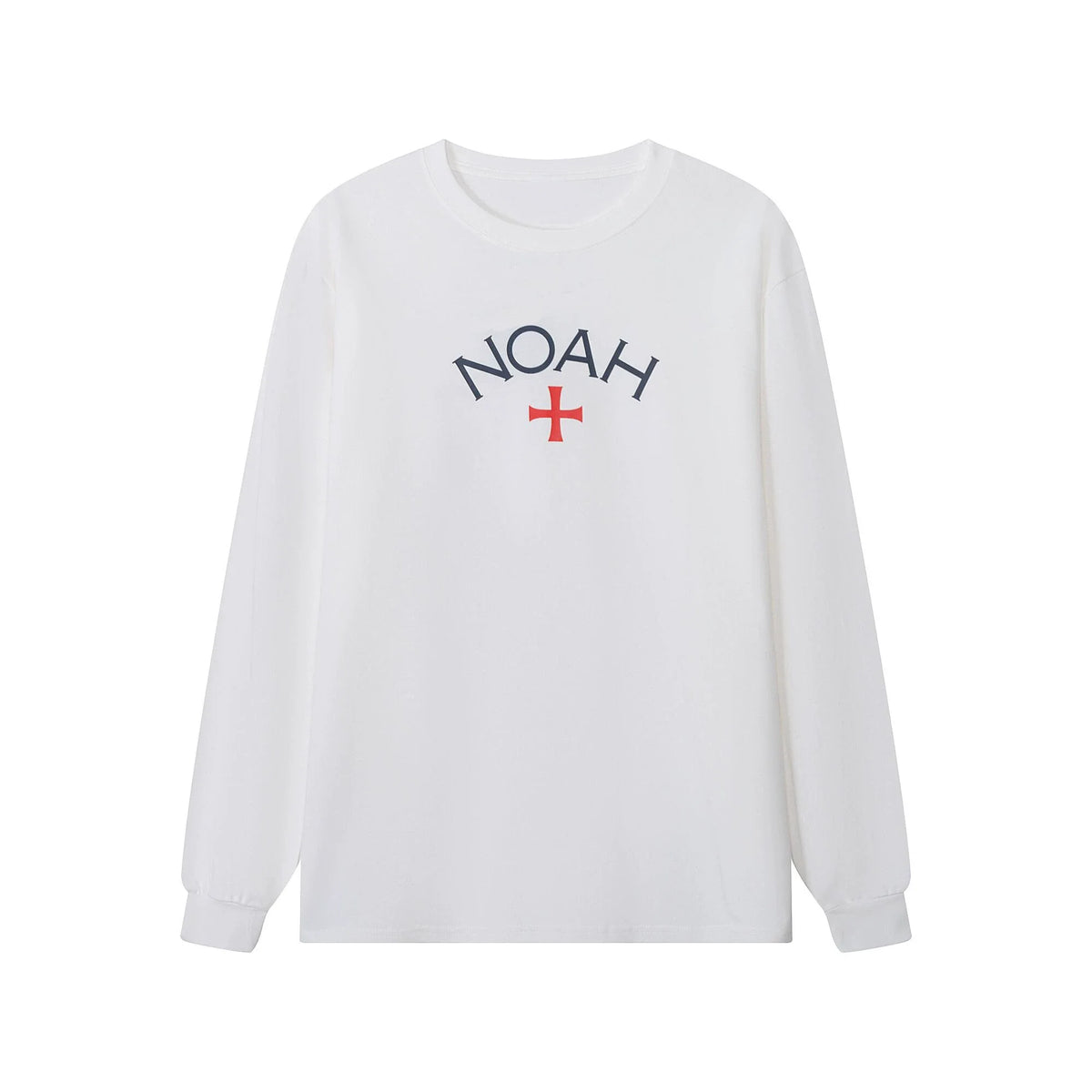 NOAH MARS niche trend brand first generation cross round neck pullover simple men's base shirt trendy long sleeved T-shirt