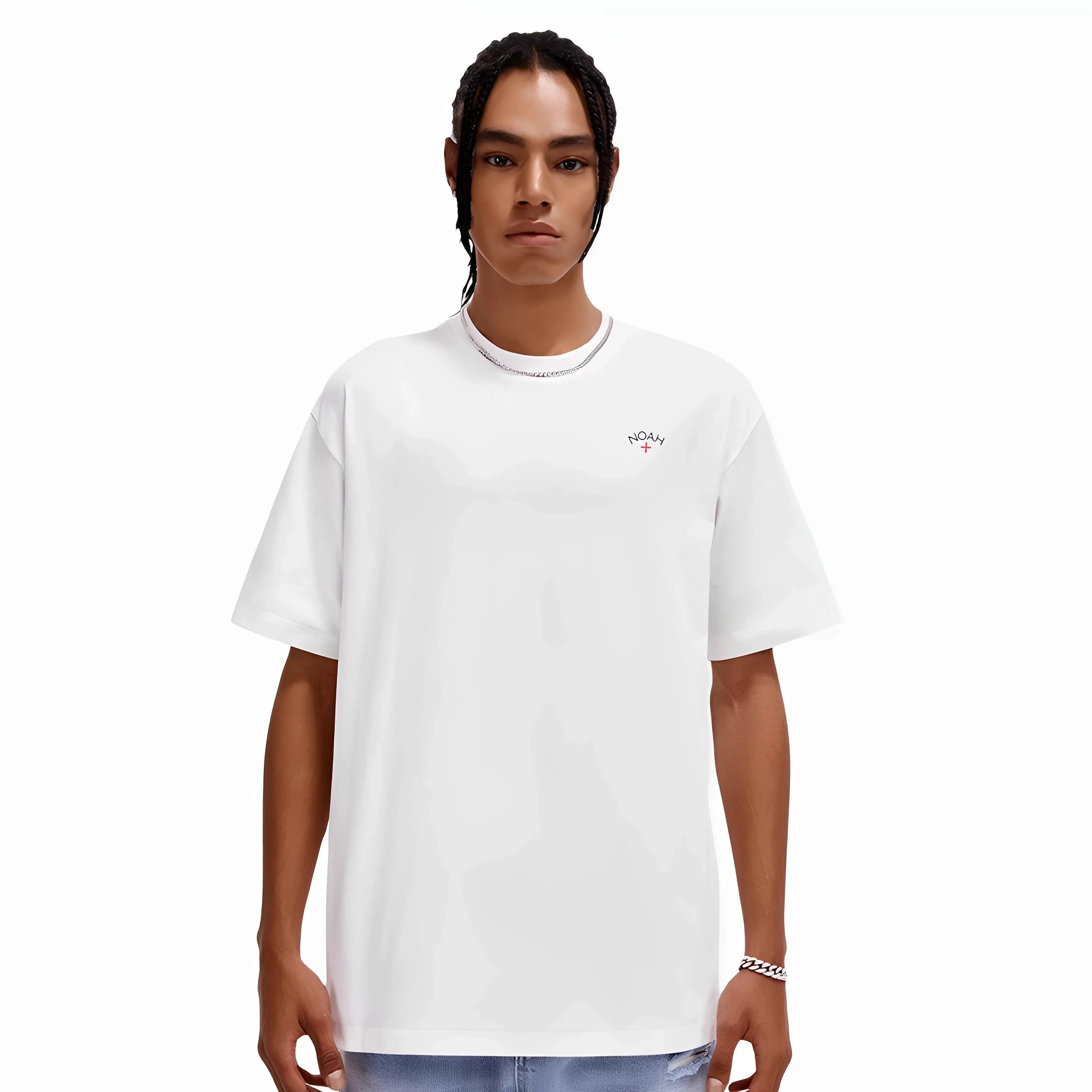 NOAH MARS niche trendy brand, left small label, cross, American casual couple, all cotton, sold short sleeved T-shirt, men's