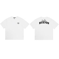Cole Buxton White Minimalist CB Chest & Back Buxton T-Shirt
