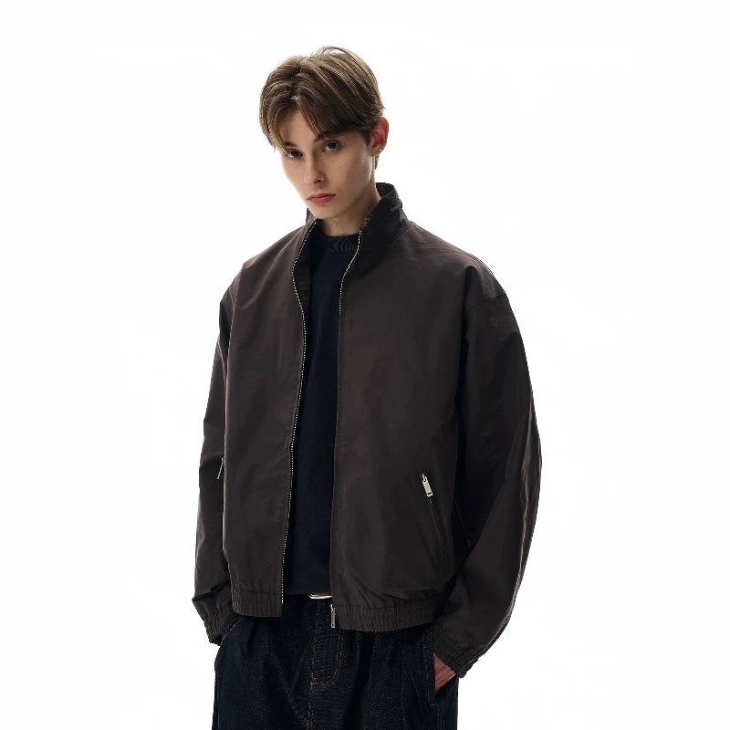 NOAH MARS American casual retro old money style VIBE stand up collar short windbreaker jacket men's autumn coat