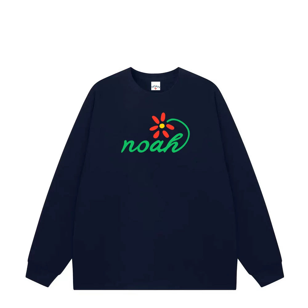 NOAH2025新款重磅纯棉长袖T恤男女春秋宽松打底衫内搭外穿上衣