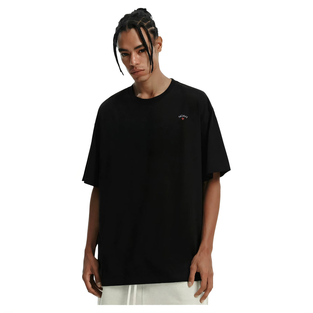 NOAH MARS niche trendy brand, left small label, cross, American casual couple, all cotton, sold short sleeved T-shirt, men's