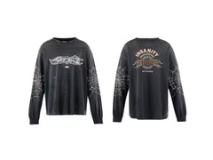 Saint Michael Spiderweb & "INSANITY" Long Sleeve - Black