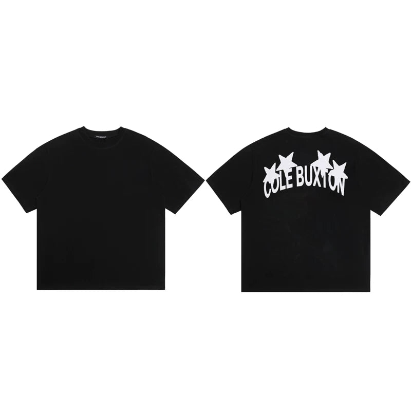 Cole Buxton Black Star Arch Logo T-Shirt