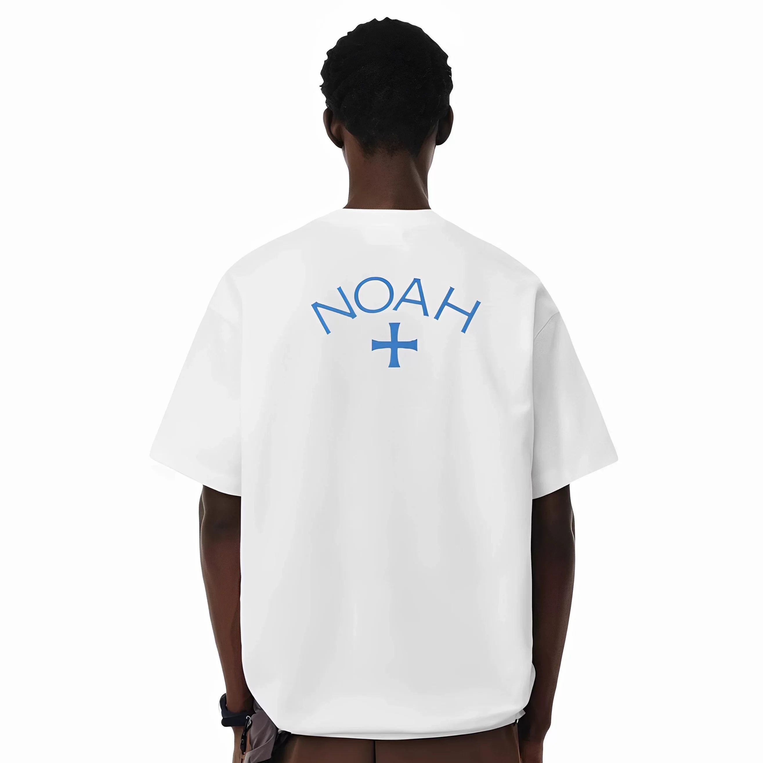 NOAH MARS American niche fashion brand short sleeved T-shirt SUMMER limited edition cross pure cotton round neck youth style