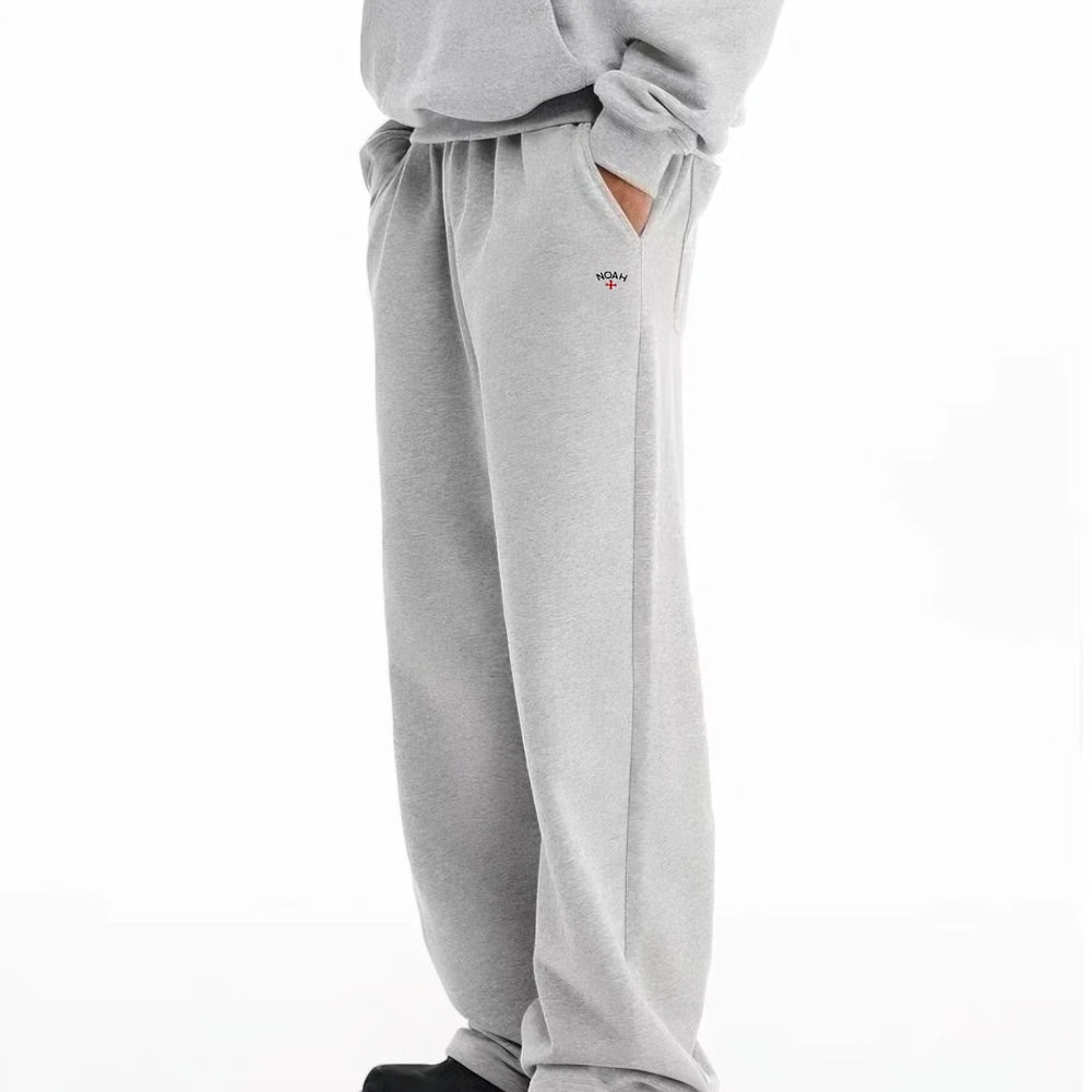 NOAH MARS logo embroidered cross looped micro flared sweatpants, sports and casual pants, men's versatile pants