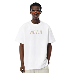 NOAH MARS niche trend brand origami splicing print American casual men's heavyweight cotton trendy short sleeved T-shirt