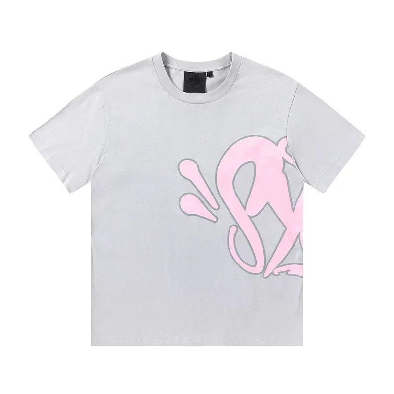 Syna World Graphic T-Shirt (Grey / Pink)