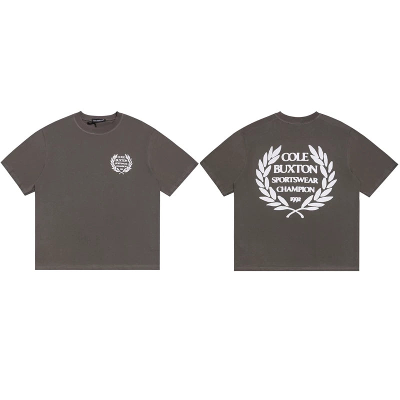 Cole Buxton Charcoal Champion Crest Logo T-Shirt