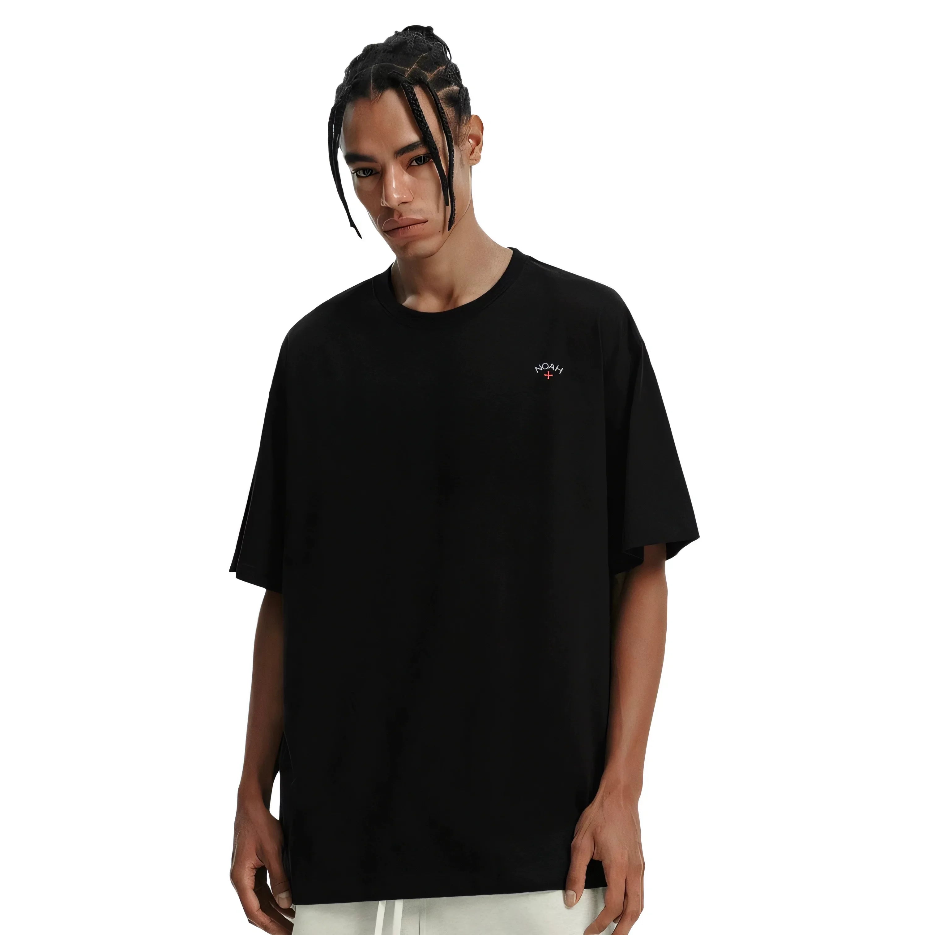 NOAH MARS niche trendy brand, left small label, cross, American casual couple, all cotton, sold short sleeved T-shirt, men's