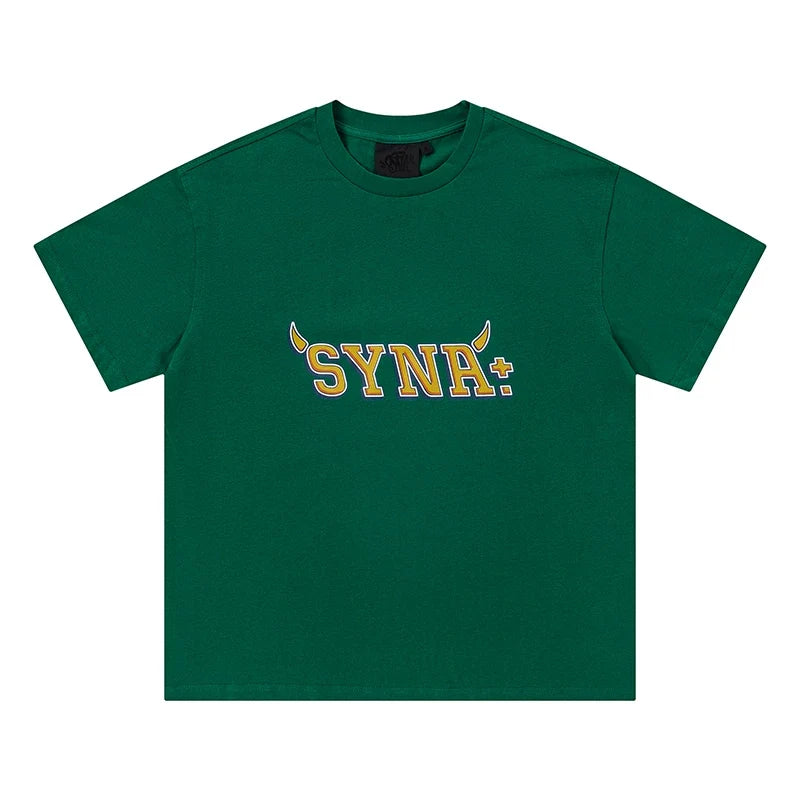Syna World Vintage Oversized Graphic Tee (Green / Yellow)