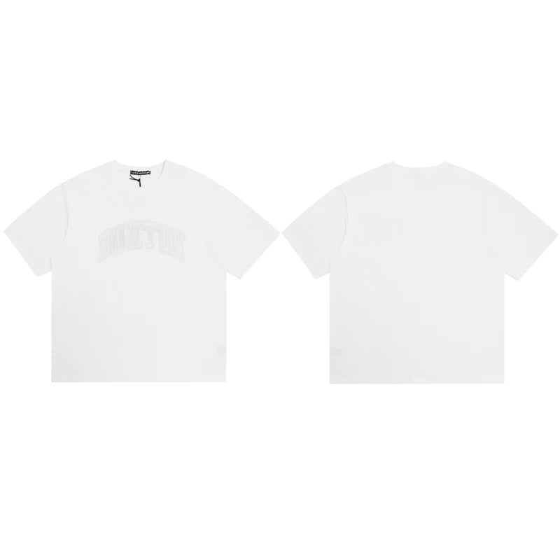 Cole Buxton White Arched Buxton Varsity Logo T-Shirt