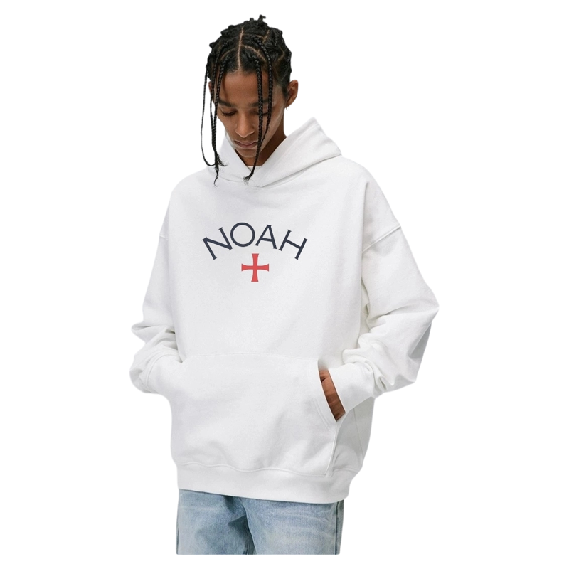 NOAH MARS niche trendy brand Black Soul Cross American casual loose thread splicing trendy hooded sweatshirt