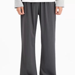 NOAH MARS American style vintage style ice leather slightly flared knife pants with cool feeling, sporty and casual quick drying pants, fitness pants