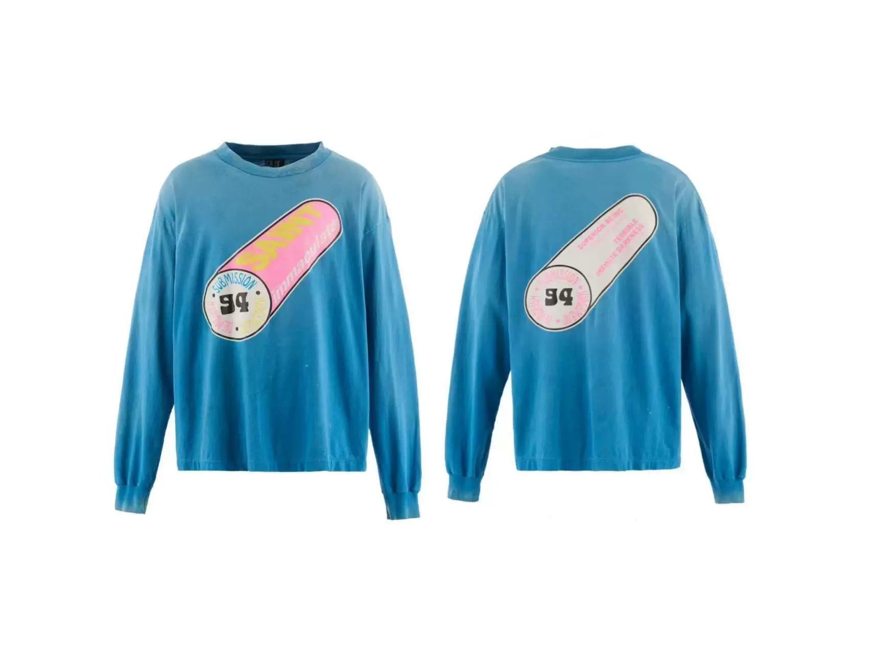 Saint Michael Capsule Graphic Long Sleeve - Blue