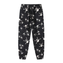 Saint Michael All-Over Skull Print Sweatpants - Black