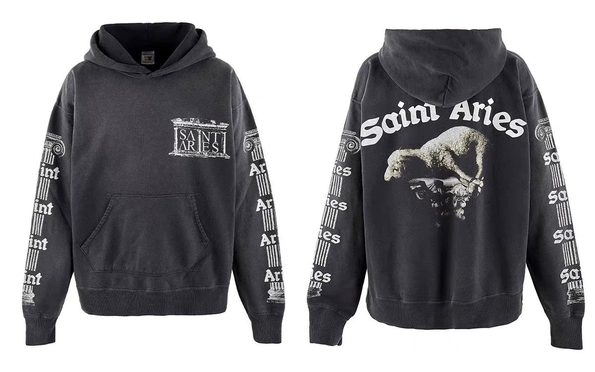 Saint Michael x Aries "Saint Aries" Hoodie - Black