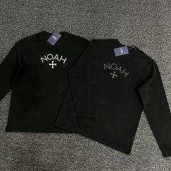 NOAH BWCJ十字架潮牌休闲百搭长袖T恤男女圆领美式打底衫上衣